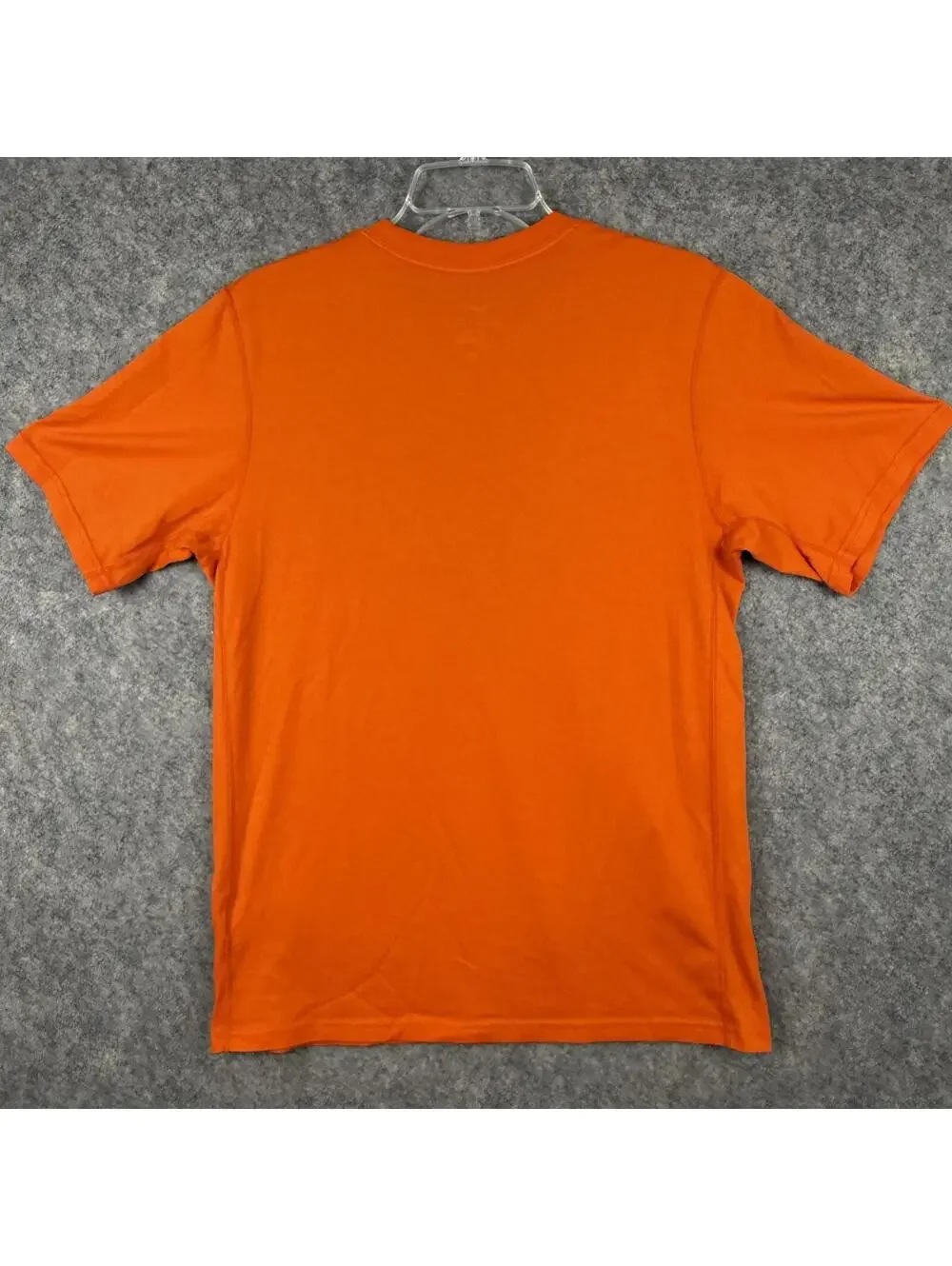 Nike Dri-Fit T Shirt Orange Silver Swoosh Workout Running Men Size Small 624